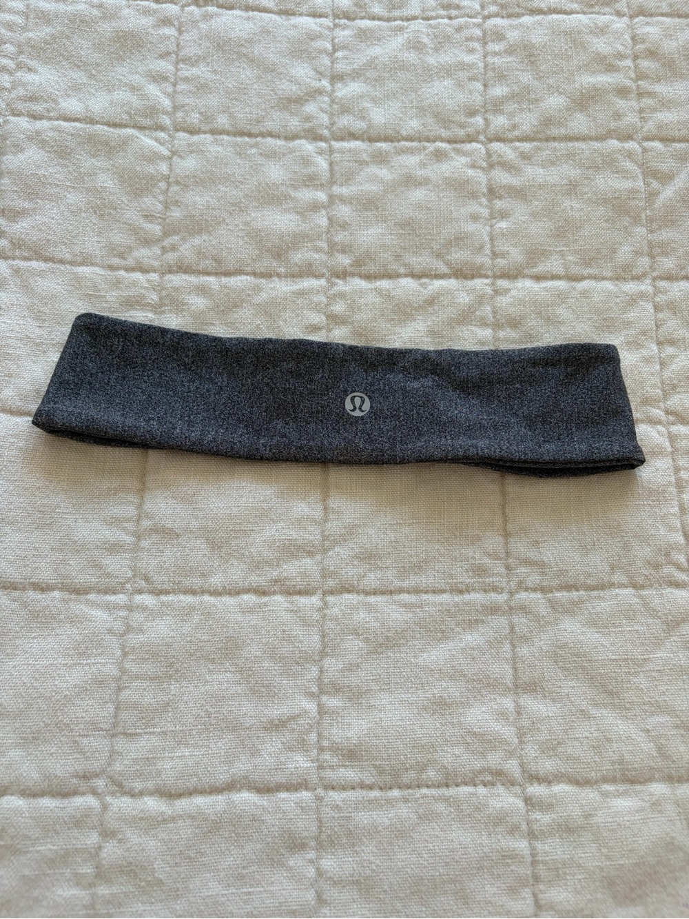 lululemon athletica Women’s Charcoal Gray Stretch Headband with Logo
